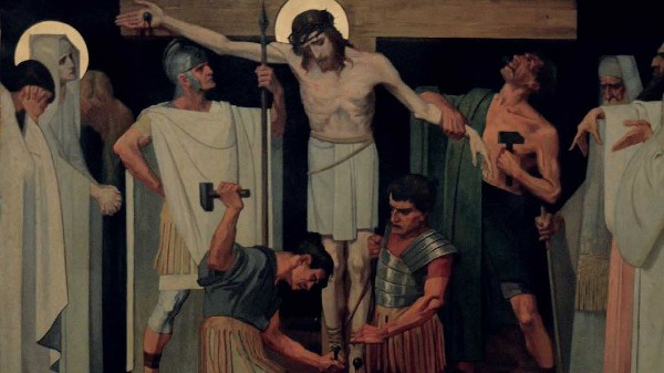 11ª Estação - Jesus é pregado na cruz