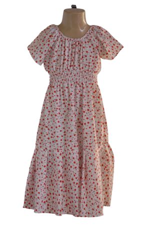 Vestido midi infantil Filomena branco